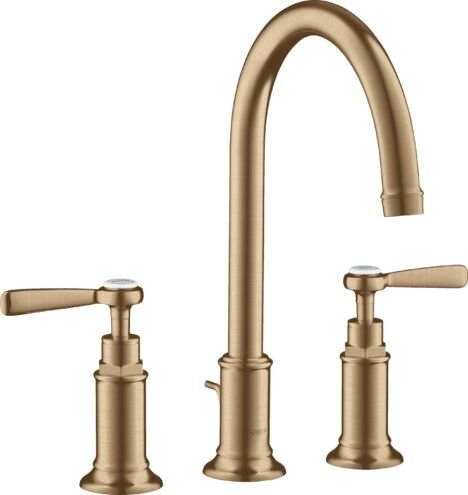 AXOR MONTREUX 3-DELIKLI LAVABO BATARYASI 180 MM GIDER SETLI MAT BRONZ 16514140