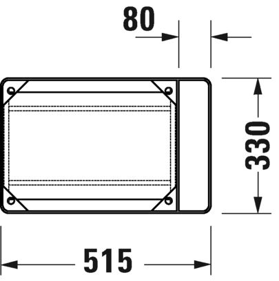DURAVIT DURASQUARE ASMA METAL KONSOL MAT SIYAH 0031104600