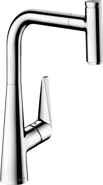 HANSGROHE TALIS EVIYE BATARYASI TEK KOLLU SELECT SPIRALLI KROM 72821000