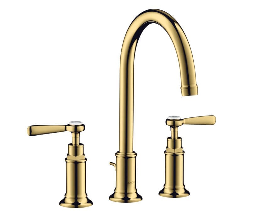 AXOR MONTREUX 3-DELIKLI LAVABO BATARYASI 180 MM GIDER SETLI ALTIN 16514990