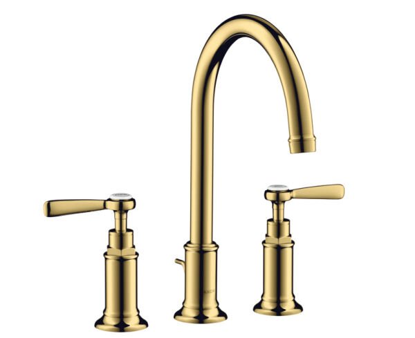 AXOR MONTREUX 3-DELIKLI LAVABO BATARYASI 180 MM GIDER SETLI ALTIN 16514990