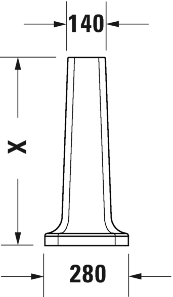 DURAVIT 1930 KOLON AYAK  0857900000
