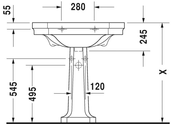 DURAVIT 1930 KOLON AYAK  0857900000