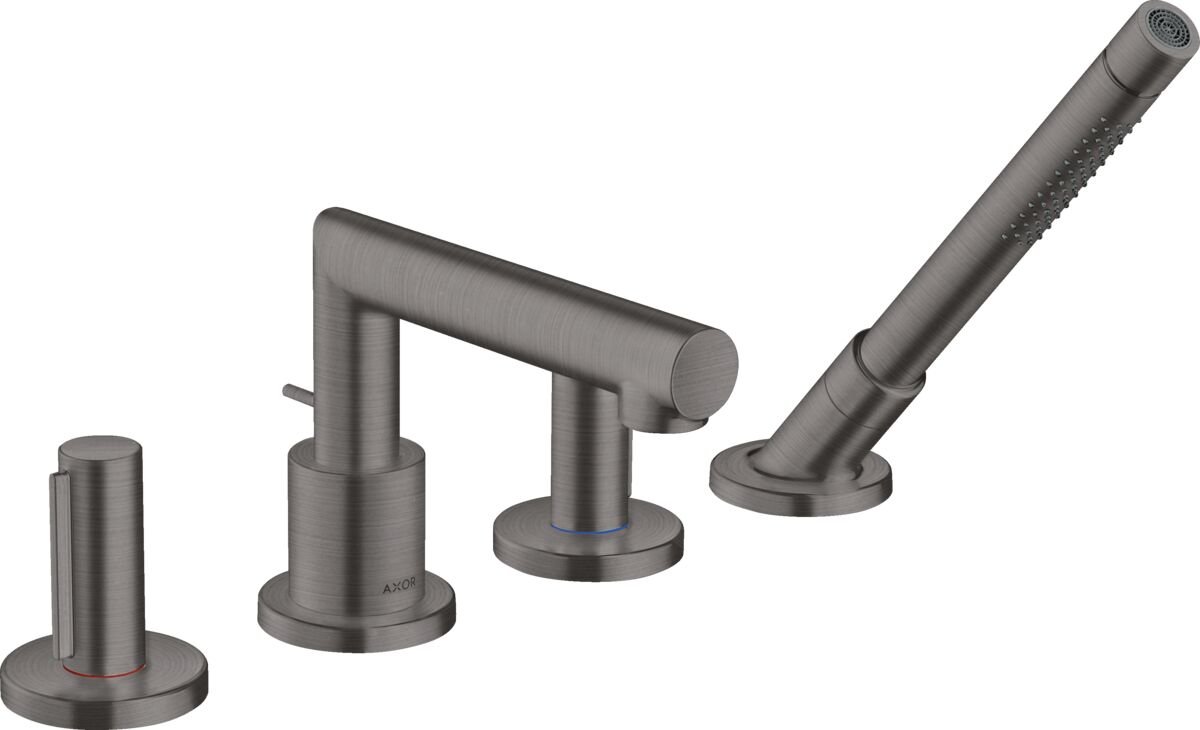 AXOR UNO KUVET KENARI BATARYASI 4-DELIKLI MAT SIYAH KROM 45444340