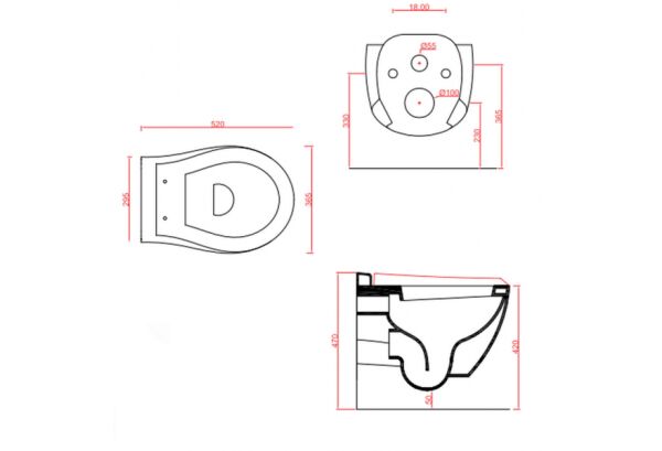 ARTCERAM BLEND ASMA KLOZET SIYAH BLV0010300
