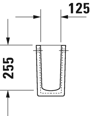 DURAVIT STARCK 3 YARIM AYAK 0865180000