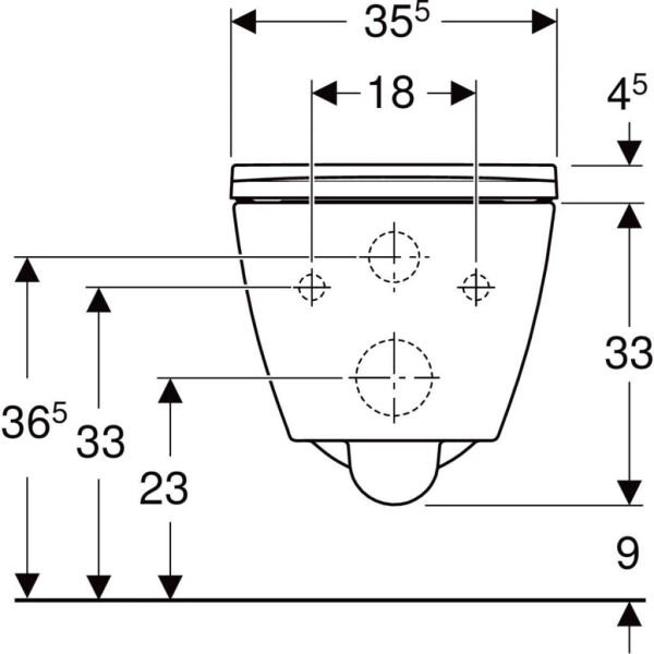 GEBERIT SMYLE ASMA KLOZET SET RIMFREE 501.668.00.1