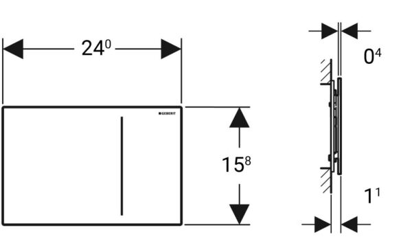 GEBERIT SIGMA70 KUMANDA KAPAGI PIRINC FIRCALANMIS PASLANMAZ CELIK TEMIZLIGI KOLAY 115.622.QF.1