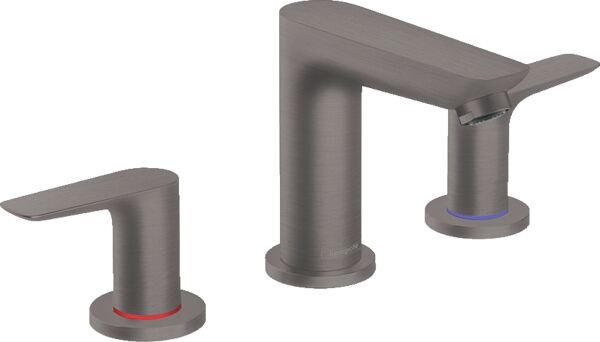 HANSGROHE TALIS E 3-DELIKLI LAVABO BATARYASI KUMANDALI MAT SIYAH KROM 71733340