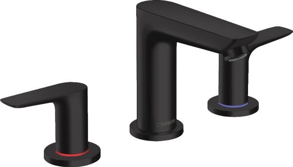 HANSGROHE TALIS E 3-DELIKLI LAVABO BATARYASI KUMANDALI MAT SIYAH  71733670