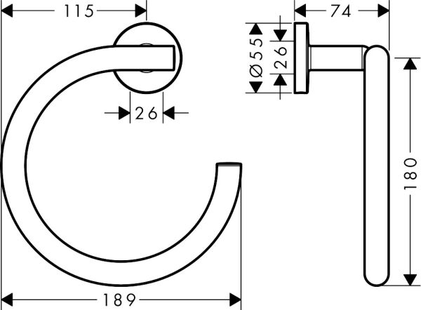 HANSGROHE LOGIS UNIVERSAL HAVLULUK HALKA KROM 41724000