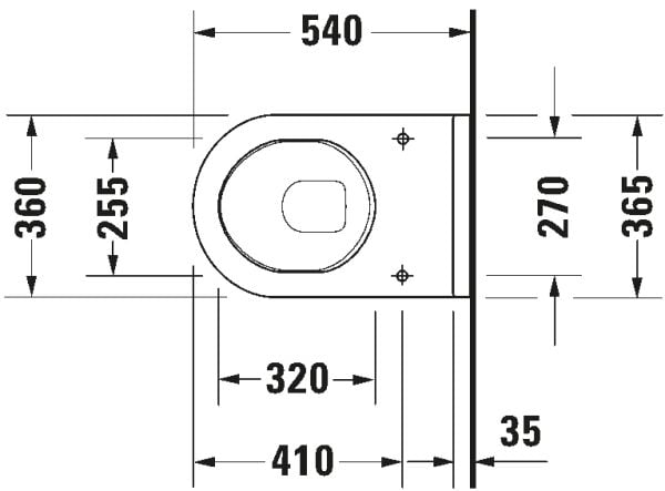 DURAVIT STARCK 3 ASMA KLOZET  2200090000