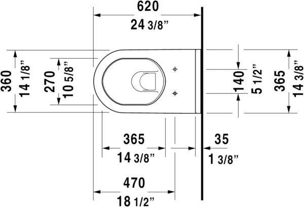 DURAVIT STARCK 3 ASMA KLOZET 2226090000