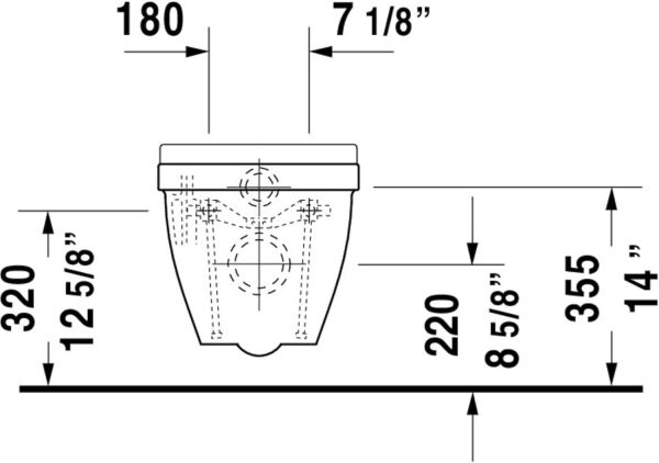 DURAVIT STARCK 3 ASMA KLOZET 2226090000