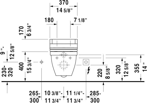 DURAVIT STARCK 3 ASMA KLOZET 2226090000
