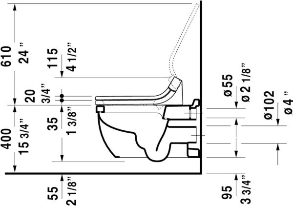 DURAVIT STARCK 3 ASMA KLOZET 2226090000