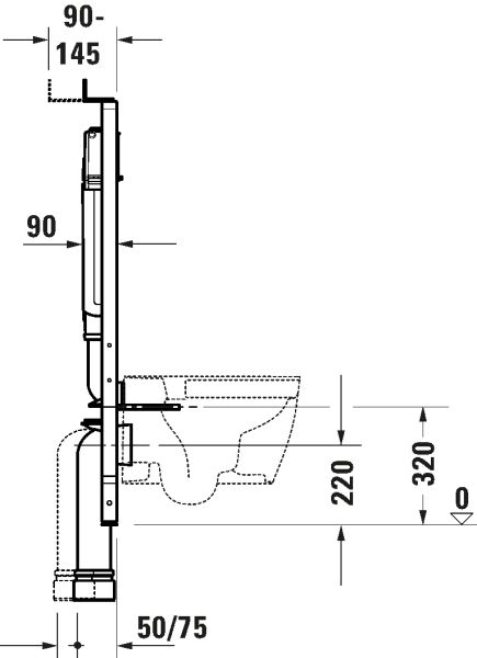 DURAVIT DURASTYLE GOMME REZERVUAR BASIC 1150*500*90 WD1031000000