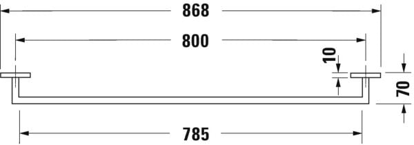 DURAVIT KARREE KUVET HAVLU ASKISI  0099601000