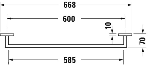DURAVIT KARREE KUVET HAVLU ASKISI 0099591000