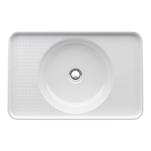LAUFEN VAL GOMME LAVABO 55*36 CM BEYAZ TASMALI SOL DELIK H8172810001051