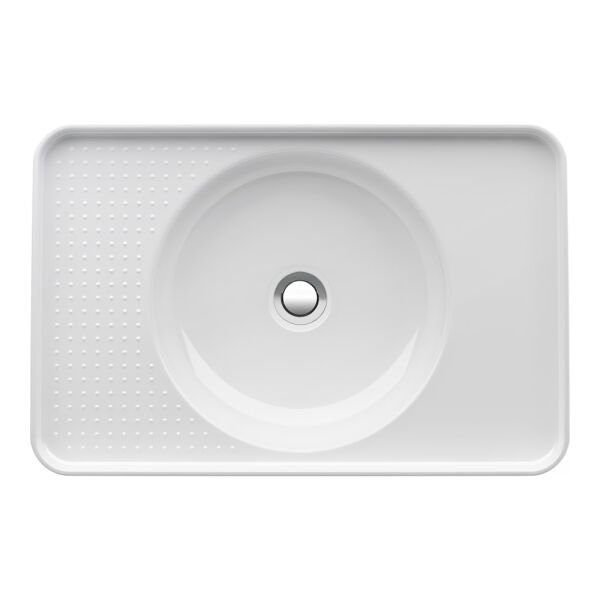 LAUFEN VAL GOMME LAVABO 55*36 CM BEYAZ TASMALI SOL DELIK H8172810001051