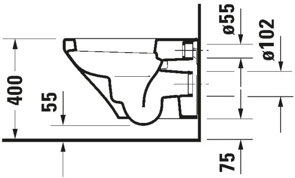 DURAVIT KASSEL ASMA KLOZET 54 CM DURASTYLE  2536090000