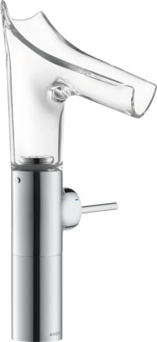 AXOR STARCK V TEK KOLLU LAVABO BATARYASI 220 MM CAM GAGA CANAK LAVABO ICIN  KROM 12114000