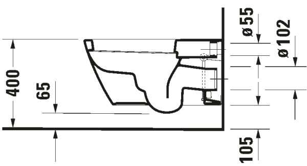 DURAVIT STARCK 2 ASMA KLOZET  STARCK 2  2533090000