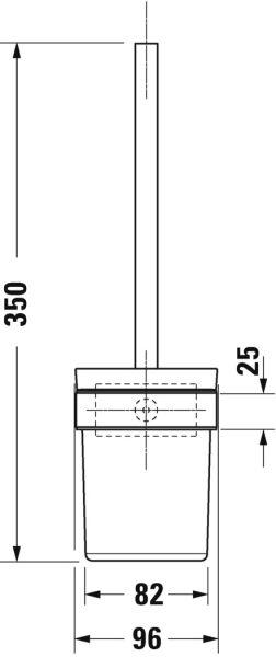 DURAVIT KARREE TUVALET FIRCALIK 0099571000