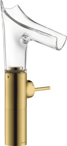 AXOR STARCK V TEK KOLLU LAVABO BATARYASI 220 MM CAM GAGA CANAK LAVABO ICIN P.ALTIN 12114990