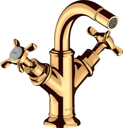 AXOR MONTREUX IKI KOLLU BIDE BATARYASI GIDER SETLI ALTIN  16520990