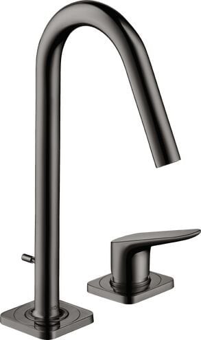 AXOR CITTERIO M IKI DELIKLI LAVABO BATARYASI 160 MM KUMANDALI PARLAK SIYAH KROM 34132330