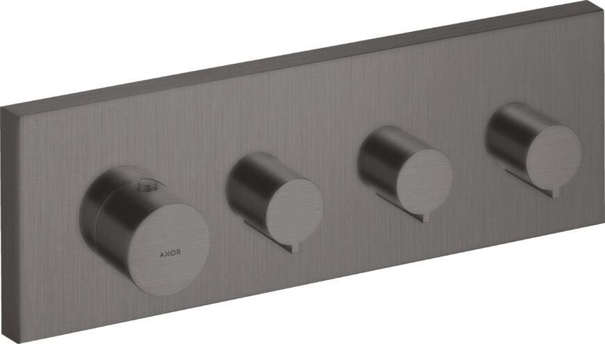 AXOR SHOWERCOLLECTION BANYO BATARYASI TERMOSTATIK MODUL DIS SET MAT SIYAH KROM 10751340