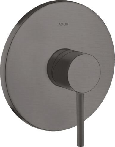 AXOR STARCK TEK KOLLU BANYO BATARYASI YUVARLAK CUBUK VOLAN ILE MAT SIYAH 10616340