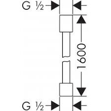 AXOR STARCK DUS HORTUMU METAL GORUNUMLU DUS HORTUMU 1.60 M  MAT NIKEL 28286820