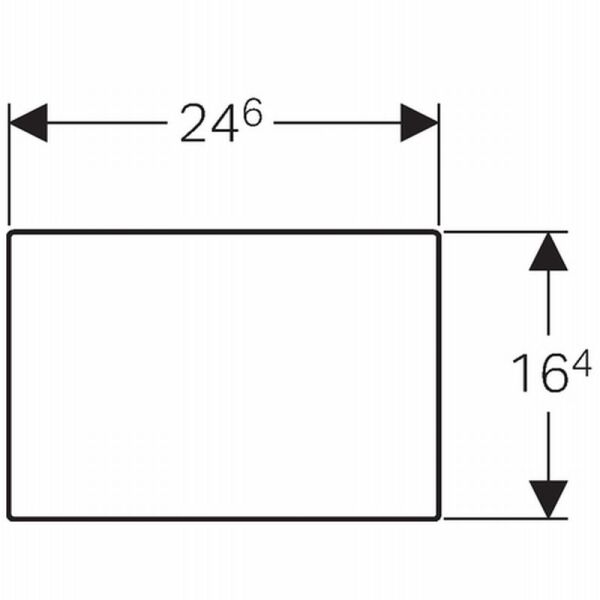 GEBERIT SIGMA70 KUMANDA KAPAGI SIGMA 70 PASLANMAZ CELIK 242.943.FW.1