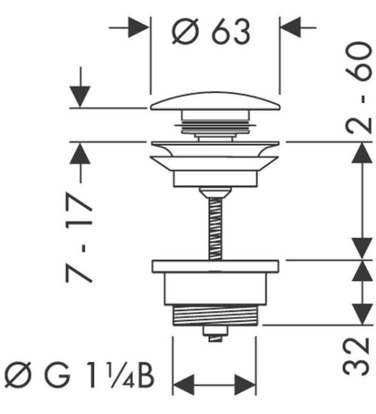 HANSGROHE UNIVERSAL GIDER SETI BAS-AC LAVABO VE BIDE BATARYALARI ICIN SATIN SIYAH 50100670