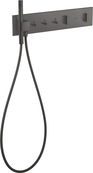 AXOR SHOWERCOMPOSITION BANYO BATARYASI TERMOSTATIK MODUL 540/ 110 3 CIKIS MAT SIYAH KROM 12572340