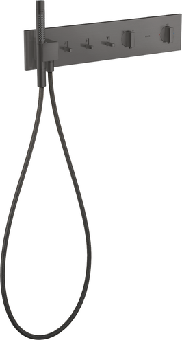 AXOR SHOWERCOMPOSITION BANYO BATARYASI TERMOSTATIK MODUL 540/ 110 3 CIKIS MAT SIYAH KROM 12572340