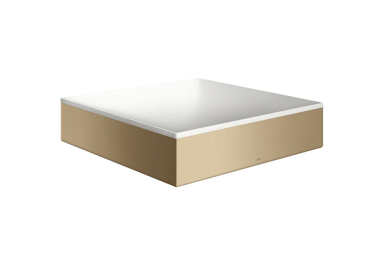 AXOR SUIT LAVABO 400/400 BATARYA DELIKSIZ VE TASMA DELIKSIZ MAT BRONZ 42003140