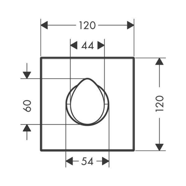AXOR STARCK ORGANIC ANKASTRE ACMA KAPAMA VALFI 120/120 ANKASTRE PARLAK SIYAH 12771330