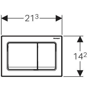 GEBERIT ALPHA30 KUMANDA KAPAGI BEYAZ 115.055.11.1