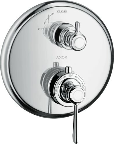 AXOR MONTREUX BANYO BATARYASI TERMOSTAT ACMA-KAPAMA VALFI VE CUBUK VOLAN KROM 16801000