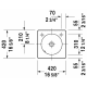 DURAVIT ARCHITEC LAVABO TEZGAH UZERI ARCHITEC 42CM 0320420000