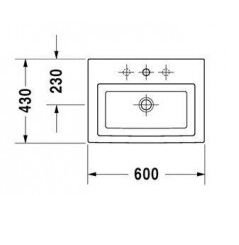 DURAVIT 2ND FLOOR 2ND FLOOR 600*430 DELIKLI LAVABO  0491600000