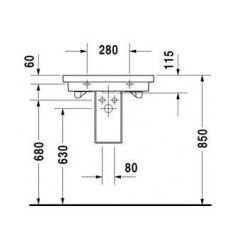 DURAVIT 2ND FLOOR 2ND FLOOR 600*430 DELIKLI LAVABO  0491600000