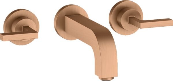 AXOR CITTERIO 3-DELIKLI LAVABO BATARYASI 162MM GAGA ANKASTRE MAT BRONZ 39315140