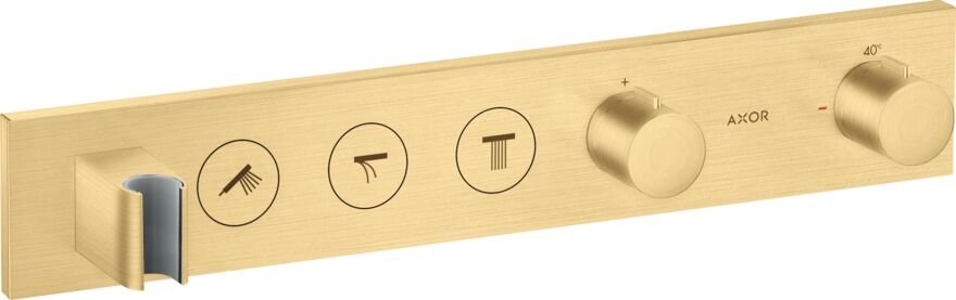 AXOR SHOWERSOLUTION BANYO BATARYASI TERMOSTATIK MODUL SELECT 3 CIKIS 530/90 MAT ALTIN 18356250