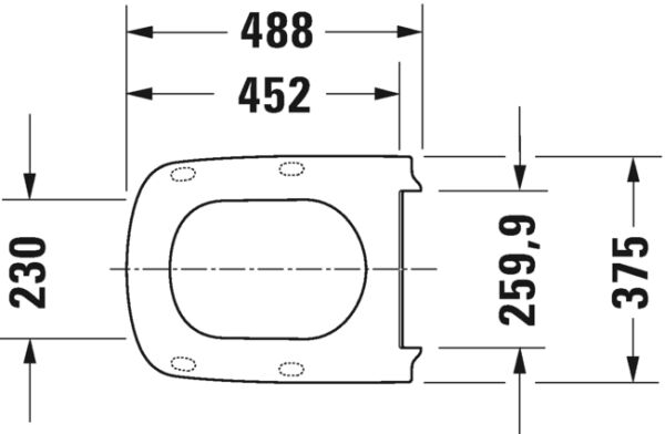 DURAVIT DURASTYLE KLOZET KAPAGI AMORTISORLU 0060590000