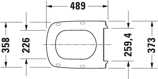 DURAVIT DURASTYLE KLOZET KAPAGI AMORTISORLU 0060590000